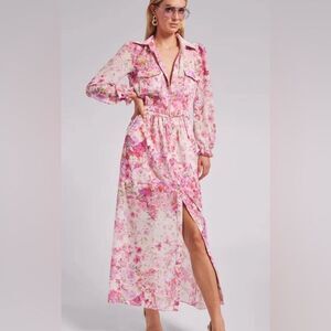 Generation Love Silvia Floral Maxi Dress size 8 women's in floral pink NWT